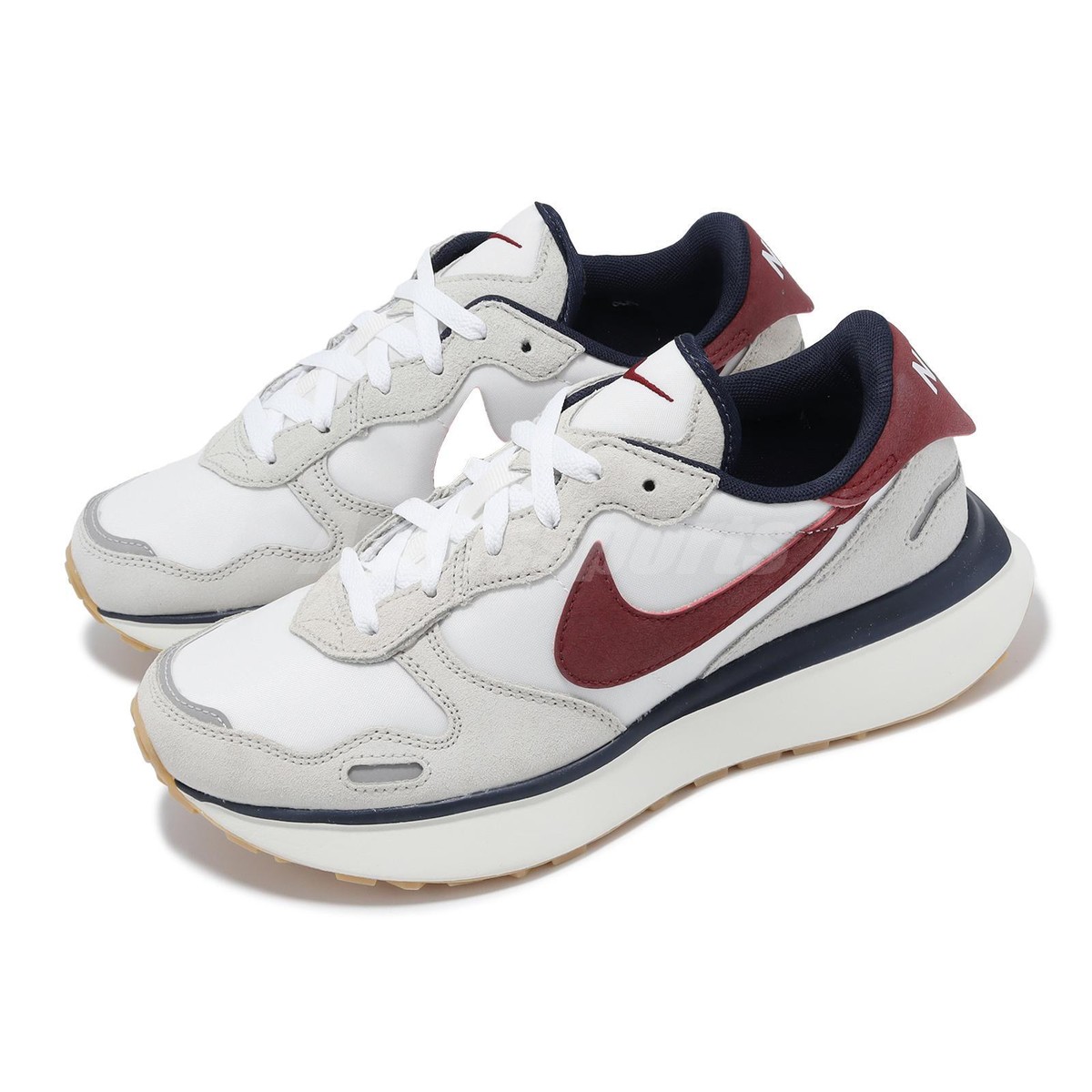 Nike Wmns Phoenix Waffle Light Bone Sail Navy Team Red Women Nike Wmns Phoenix Waffle Light Bone Sail Navy Team Red Women