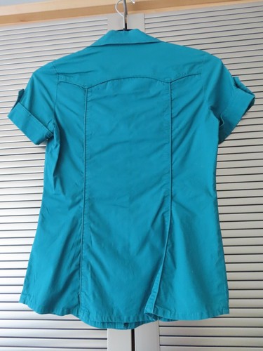ZERO Damen Bluse - Kurzarm - in Petrol , GR. 34 - Neuwertiger Zustand.... - Bild 4 von 4