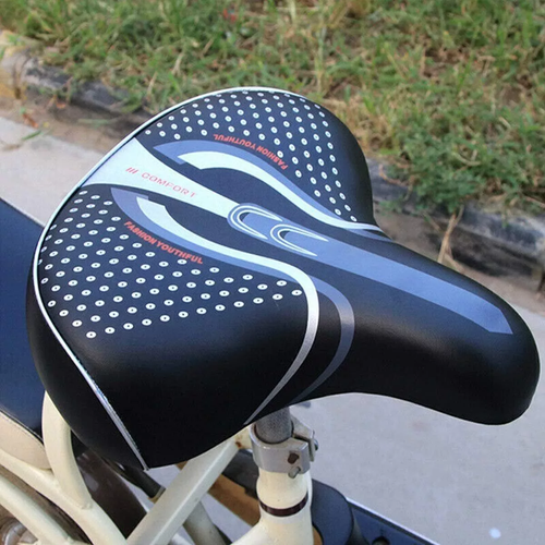 Wide Big Bum Bike Bicycle Saddle Seat Comfort Cruiser Extra Sporty Soft Pad NEW - Picture 2 of 9