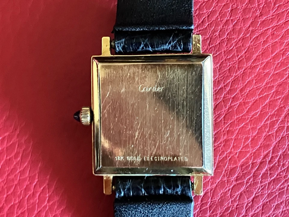 Cartier Pre-Must Ladies Square Tank Watch - Not Working, Needs Repair - Image 4 of 4