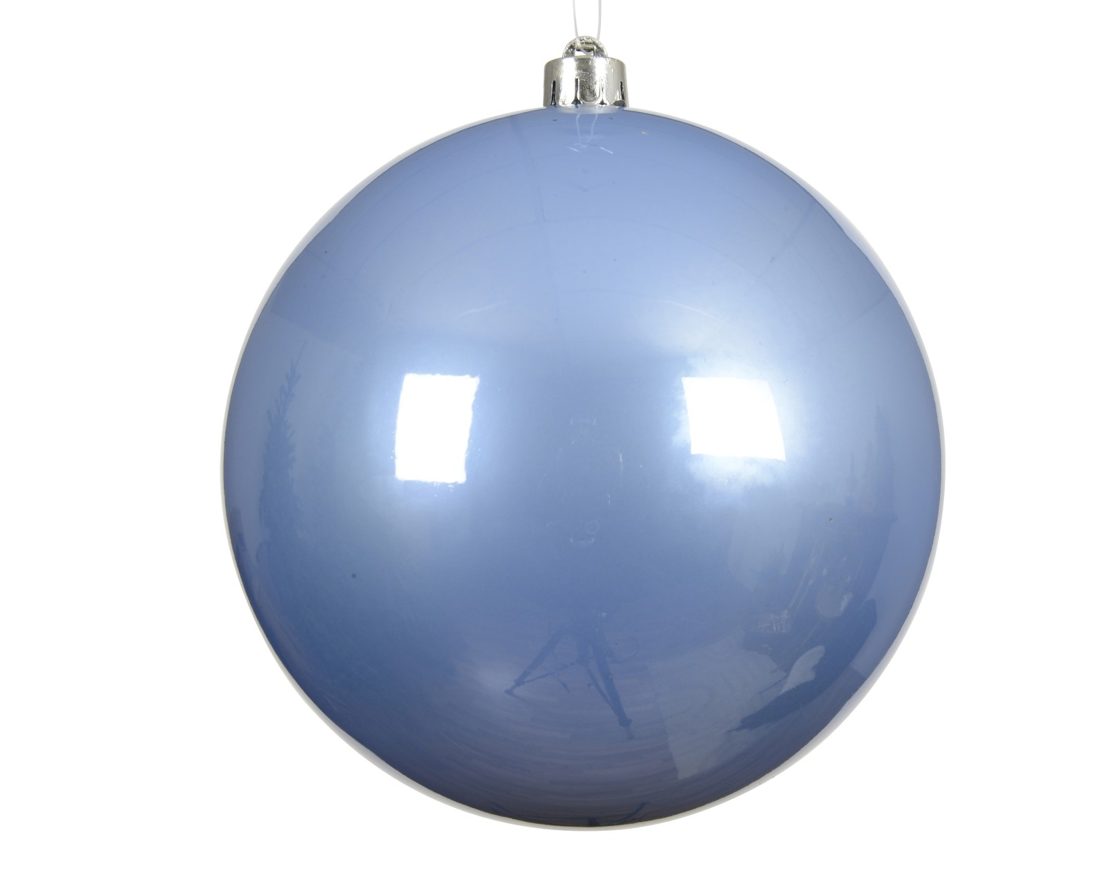 XL Sky Blue Christmas Tree Baubles Decorations 20cm Extra Large Set of 3 - Image 2