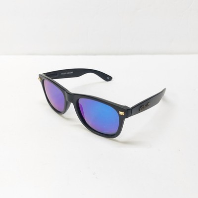 Knockaround Fort Knocks Sunglasses W/ Black Frame Blue Purple Mirrored Lenses