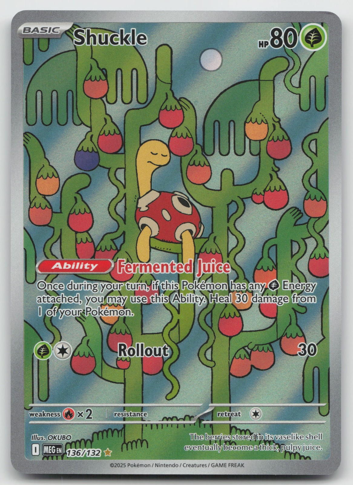 Shuckle - Illustration Rare ME01: Mega Evolution 136/132 NM