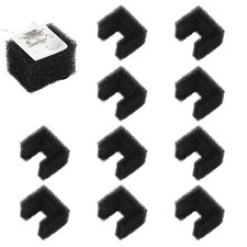 10PCS Cat Foam Filter Replacement For Pet Water Fountain Sponge Filters Black