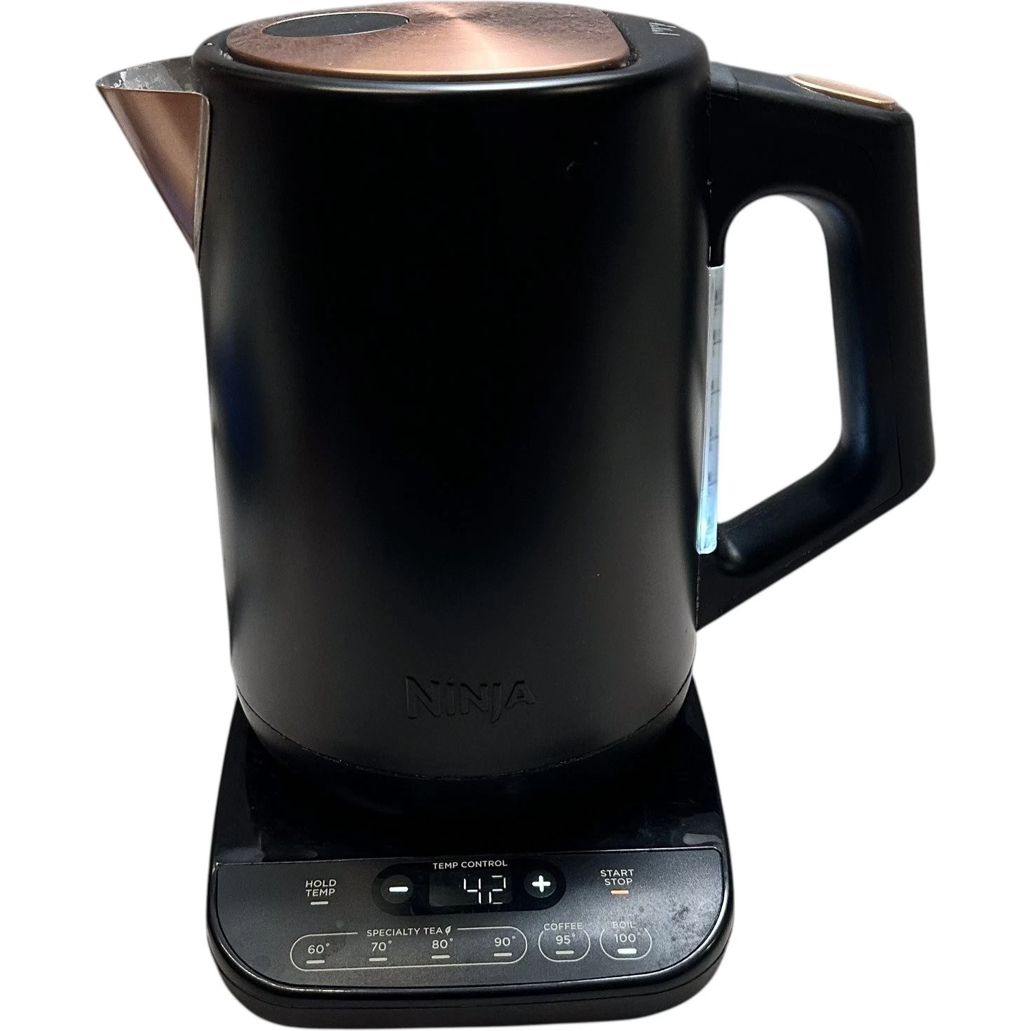 Ninja Kettle Temperature Control Black Copper Electric Kettle Adjustable Brew