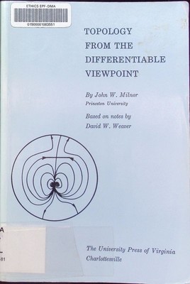 Topology from the differentiable viewpoint. Milnor, John Willard: 2508226