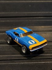 AURORA Thunderjet Tjet 1480 Chevy Camaro SS Blue Yellow 1 Tuff Ones