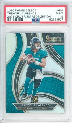 2020 Panini Select TREVOR LAWRENCE #401 XRC Prize Redemption   PSA 9 Mint