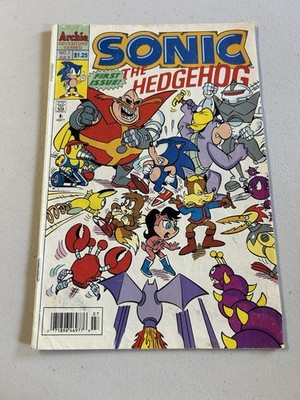 Sonic The Hedgehog #1 Archie Adventure Comics 1993 First Issue Key Comic
