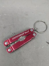 Leatherman Micra Multi-Tool Red Stainless Steel Pocket Scissors Keychain