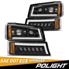 Front Led Drl Headlight Dot Bumper Lamp For Chevy Silverado 2500 3500 2003-2007