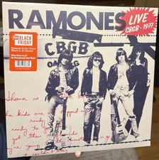 READ NOTES RAMONES Live At CBGB 1977 LP Red Vinyl Record Store Day Black Friday