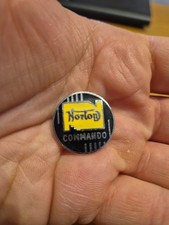 NORTON COMMANDO Vintage MOTORCYCLE enamel pin badge VGC