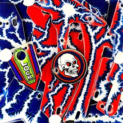 Bally Scared Stiff Pinball Machine Playfield Plastic Set ORIGINAL NOS