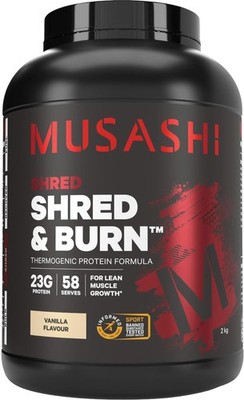 Shred and Burn 2kg Vanilla Musashi