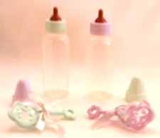 Vintage Doll Bottle Rattle Set for Tiny Tears Betsy Wetsy Dydee Baby Dolls