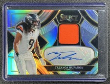 TALANOA HUFANGA 2025 PANINI SELECT SIGNATURE MEM SILVER PRIZM JERSEY AUTO 13/249