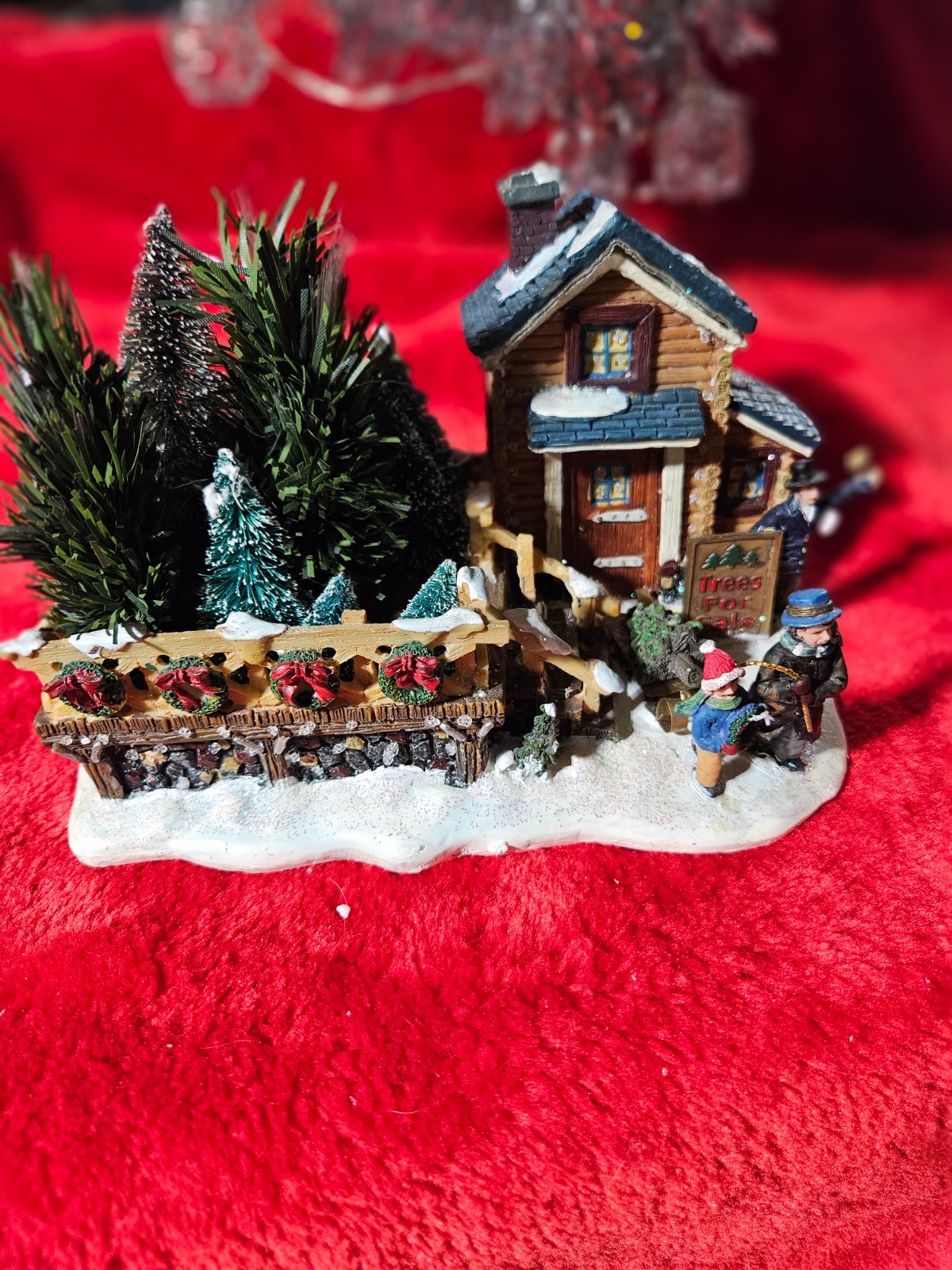 Santas workbench fiber optic trees for sale