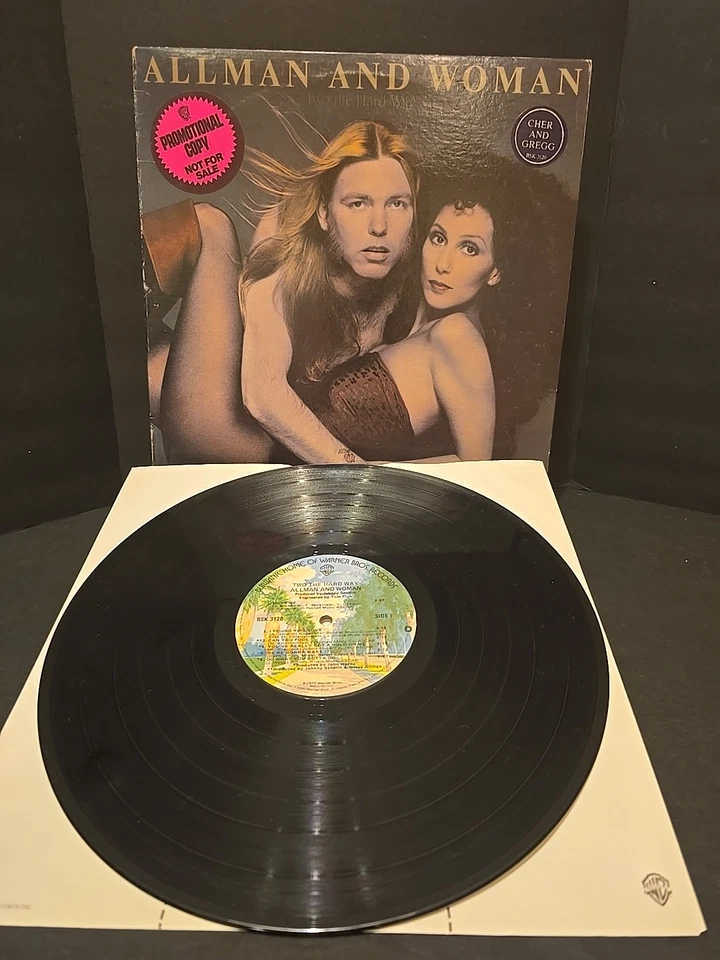 RARE PROMO Allman and Woman Vinyl Record 1977 OG NEAR MINT CONDITION 2 - Image 2 of 4