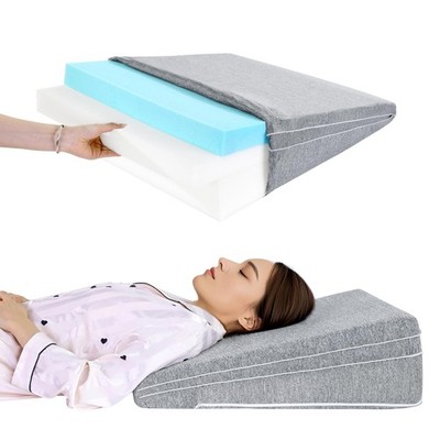 Adjustable Bed Wedge Pillow for Sleeping, Triangle Incline Wedge Pillow for B...