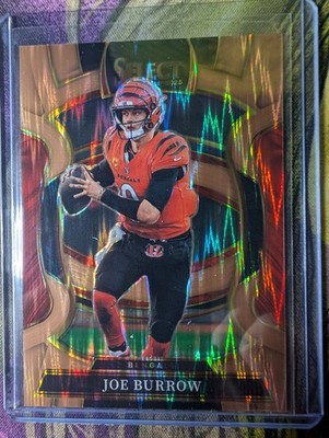 2025 Panini Select #57 Joe Burrow Copper Prizm Shock #/899