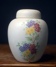 Radford England Hand Painted Floral Ginger Jar Lidded Vase 18cm