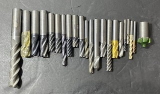 Lot of Solid Carbide End Mills Drill Bits 6lbs Machinist Metal Lathe Scrap USED