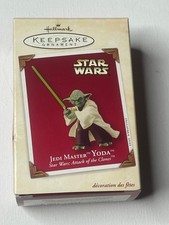 Hallmark Keepsake Ornaments Star Wars Jedi Master Yoda - 2003 NIB