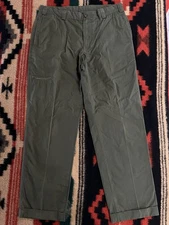 Bills Khakis Ventile Weatherproof Field Pants Mens 37x32 Army Green Made USA