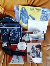 Bolex Paillard 16-mm-Filmkamera + Som Berthiot Pan Cinor Objektiv funktionsfähig