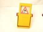 Vintage Tonka Yellow Plastic Road Construction Flip Sign