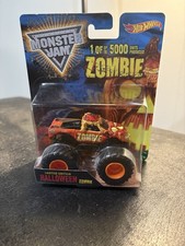 Monster Jam Hot Wheels Zombie Halloween Truck 1 of 5000 Limited Edition 2014 NIB