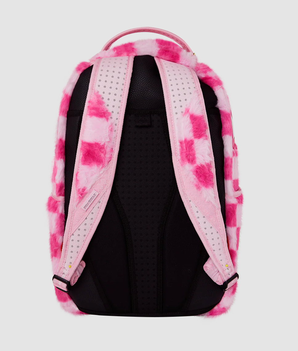 NEW* SPRAYGROUND PINK FUR-CHECK BACKPACK PINK (B8179) 👍 | eBay