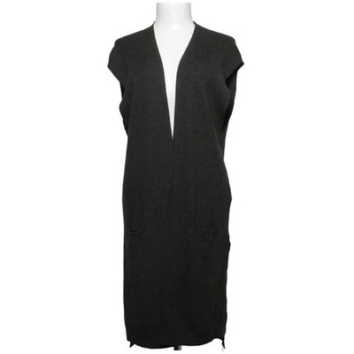 Massimo Dutti, Weste, Größe: L, Grau, Wolle, Streifen, Rippenstrick, Damen #nzv