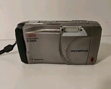 Olympus Camedia D-340R 1.3MP Silver Digital Camera. Tested Working 1.3 Megapixel