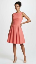 CUE IN THE CITY Dress Size 8 Fit & Flare Cherry Red Corporate Work Party