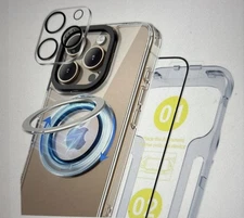 Ring Stand Case Cover + Screen Protector Set For  iPhone 16 Pro nwt