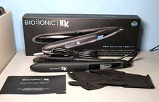 Bio Ionic 10X Pro Styling Iron 1" Nano Ionic-with Vibrating Plates -New
