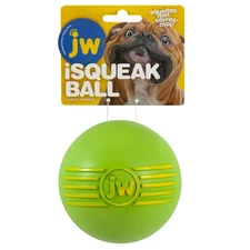 Pet Dog iSqueak Ball Dog Toy, Large, (Assorted Colors)