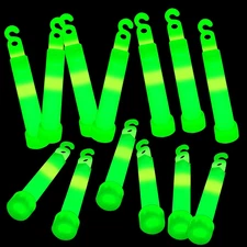 100 Pcs 4" Glow Sticks Bulk Emergency Light Sticks Survival Glow in the Dark Sti