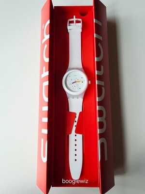 SWATCH, SWISS MADE AUTOMATIC, MEN'S SISTEM WHITE CONSELLATION WATCH, SUTW400 NIB