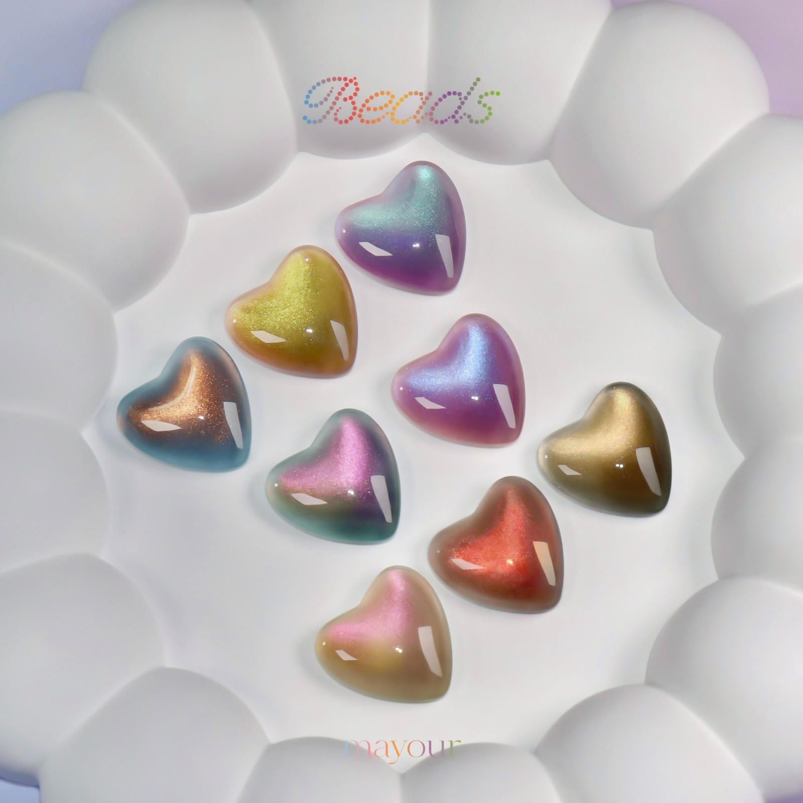 Mayour Gel Beads Color Cat Eye Gel Magnetic Gel Soak Off Nail Gel K-Beauty