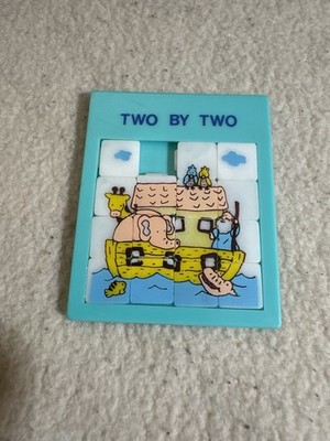 Vintage 80s Slide Puzzle Noah s Ark Nostalgia Christian Sliding Tile 15 Puzzle