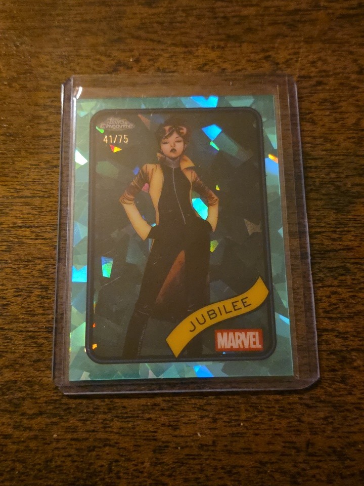 2025 Topps Chrome Marvel Jubilee Aqua 41/75 #131