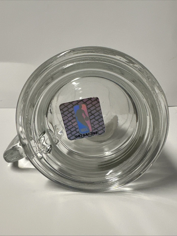 Taza de vidrio calcomanía plateada vintage de los Dallas Mavericks - 16 oz coleccionable de la NBA Foto 4 de 4