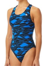 TYR GIRL  S MANTOVA MAXFIT SWIMSUIT, Blue, 24