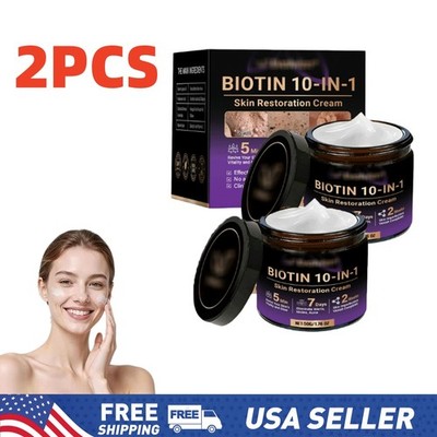 Biotin 10-in-1 Skin Restoration Cream, 2026 Professional Skin Treatment Cream ~