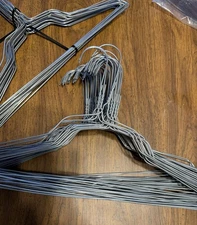80 PCS 16" inchGalvanized Steel MetalWire Clothes Hangers 13Gauge Silver
