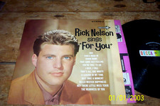 RICK NELSON ( FOR YOU ) 1963 DECCA Records DL74479 VINYL LP w/ JAMES BURTON VG++