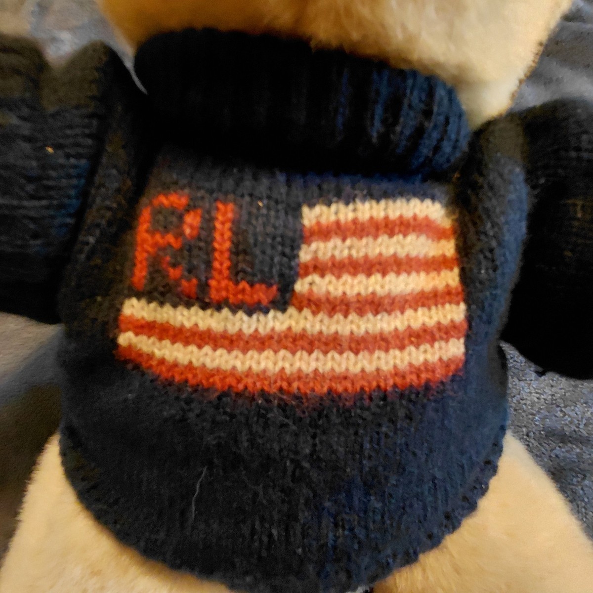 90's Vintage Ralph Lauren 1996 Polo Bear RL Stars and Stripes